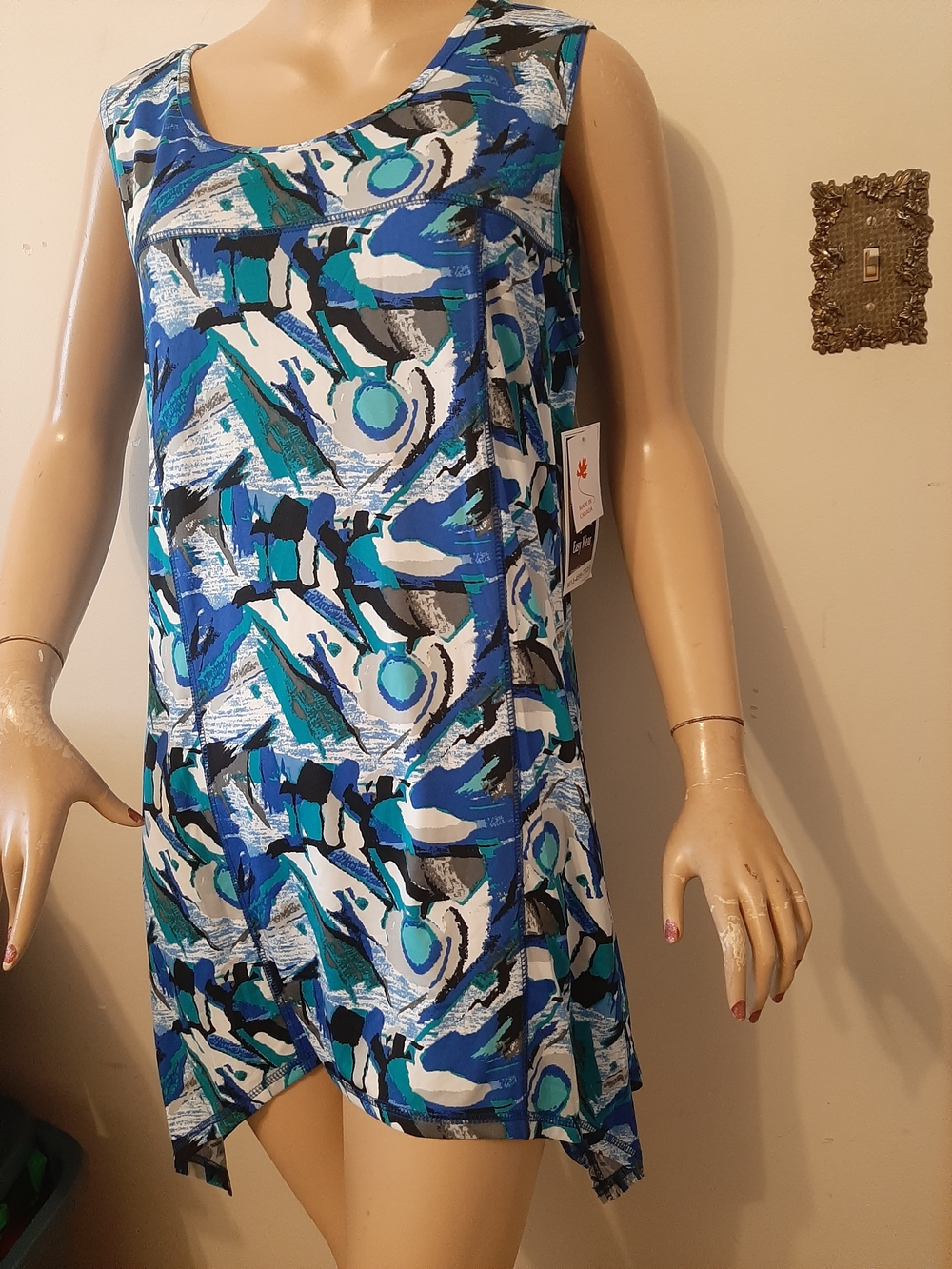 Marallis Collection Asymmetrical Tunic Size XL New with Tags